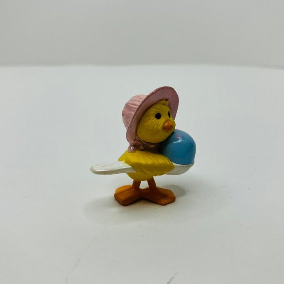 Hallmark Vintage Easter Merry Miniatures Duck Egg Spoon Spring Duckling 1992 - Picture 2 of 7